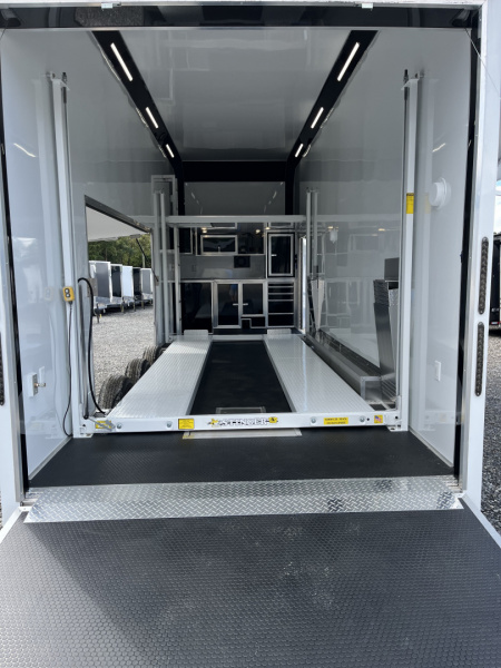 New 2026 Haulmark EDGE 28 Aluminum Stacker Enclosed Race Trailer, Finished Race Interior