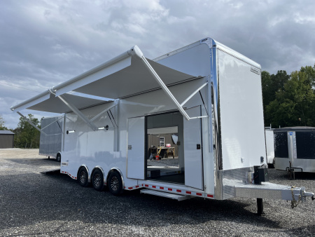 New 2026 Haulmark EDGE 28 Aluminum Stacker Enclosed Race Trailer, Finished Race Interior