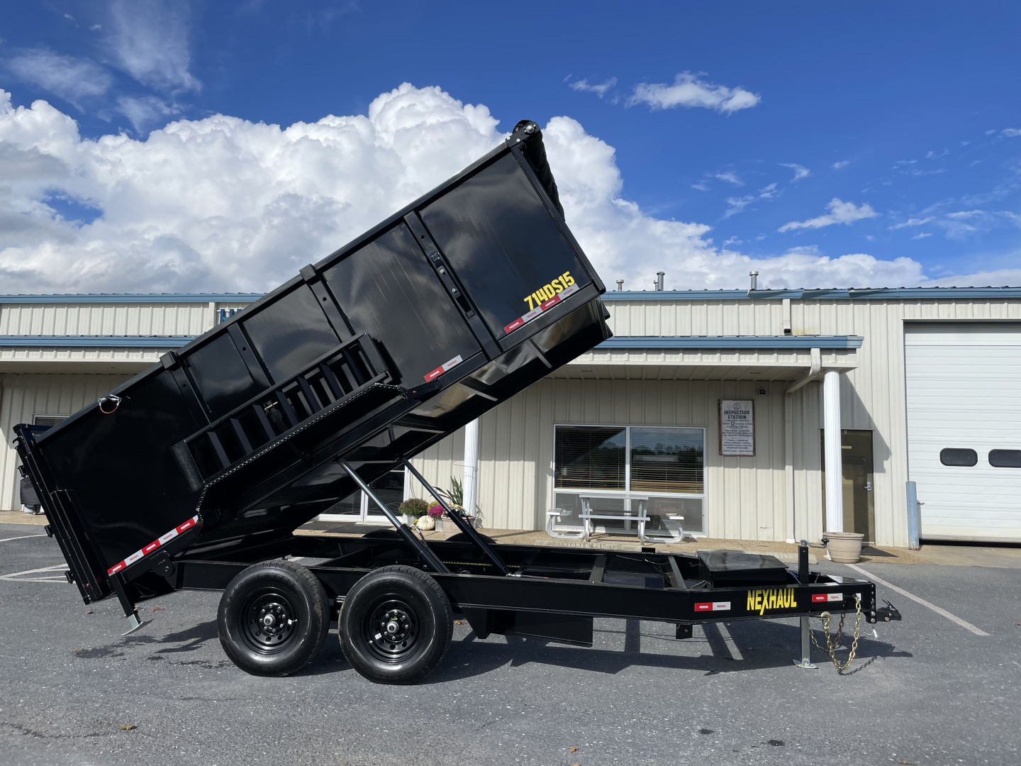 New 2026 Nexhaul 7x14 4' Walls Dump Trailer