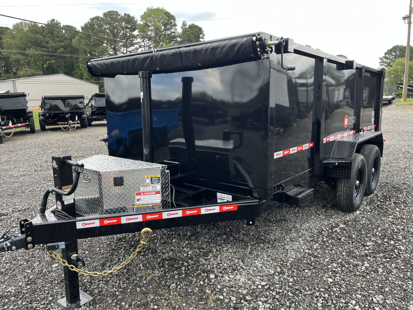 New 2026 U-Dump 7x14 With 48" Sides, 14K GVWR, Pro-Heavy Telescoping, Dump Trailer