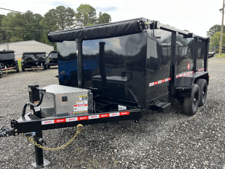 New 2026 U-Dump 7x14 With 48" Sides, 14K GVWR, Pro-Heavy Telescoping, Dump Trailer