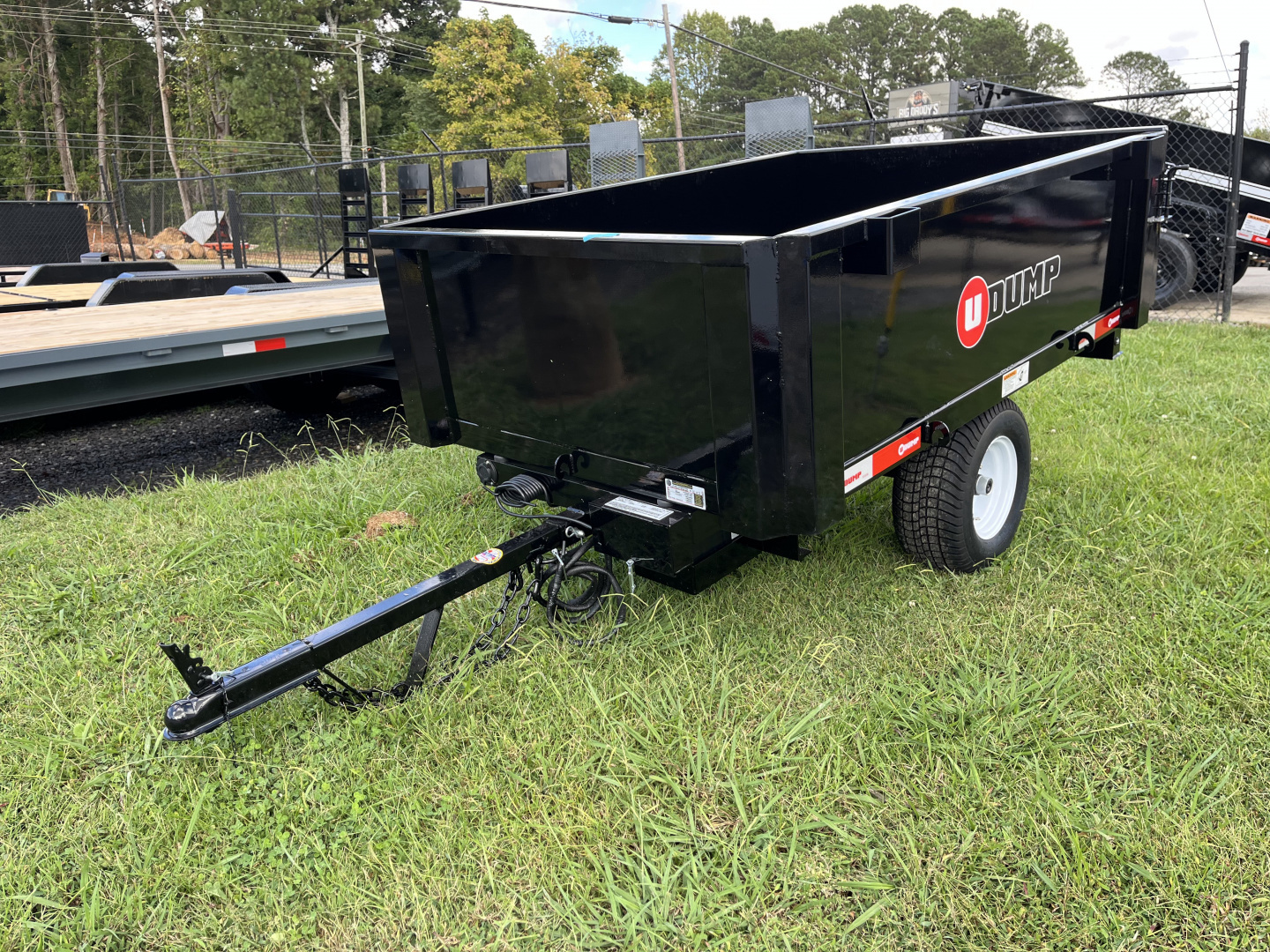 New 2025 U-Dump 4X6 With 19" Sides, ATV / UTV Dump Trailer, 2K GVWR, Single Axle, Hydraulic Dump