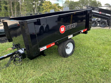 New 2025 U-Dump 4X6 With 19" Sides, ATV / UTV Dump Trailer, 2K GVWR, Single Axle, Hydraulic Dump