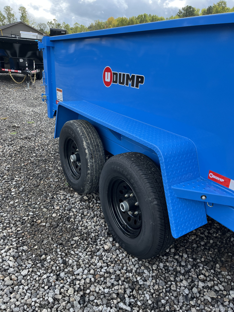 New 2026 U-Dump 6X12 With 31" Sides, Pro-Lite Low-Profile Dump Trailer, 10K GVWR, Tarp & Roller, Slide-Out Ramps