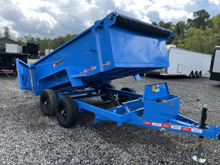 New 2026 U-Dump 6X12 With 31  Sides, Pro-Lite Low-Profile Dump Trailer, 10K GVWR, Tarp & Roller, Slide-Out Ramps