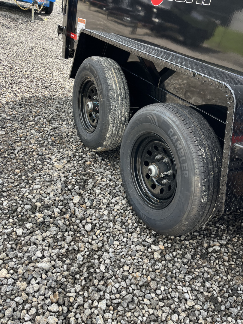 New 2026 U-Dump 6X12 With 31" Sodes, Pro-Lite Low-Profile Dump Trailer, 10K GVWR, Tarp & Roller, Slide-Out Ramps