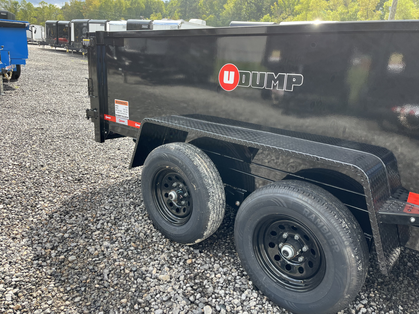 New 2026 U-Dump 6X12 With 31" Sodes, Pro-Lite Low-Profile Dump Trailer, 10K GVWR, Tarp & Roller, Slide-Out Ramps