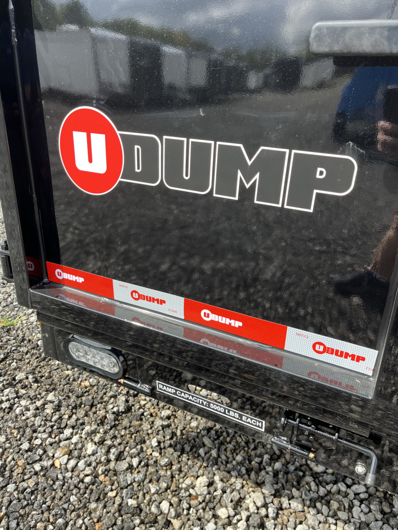 New 2026 U-Dump 6X12 With 31" Sodes, Pro-Lite Low-Profile Dump Trailer, 10K GVWR, Tarp & Roller, Slide-Out Ramps