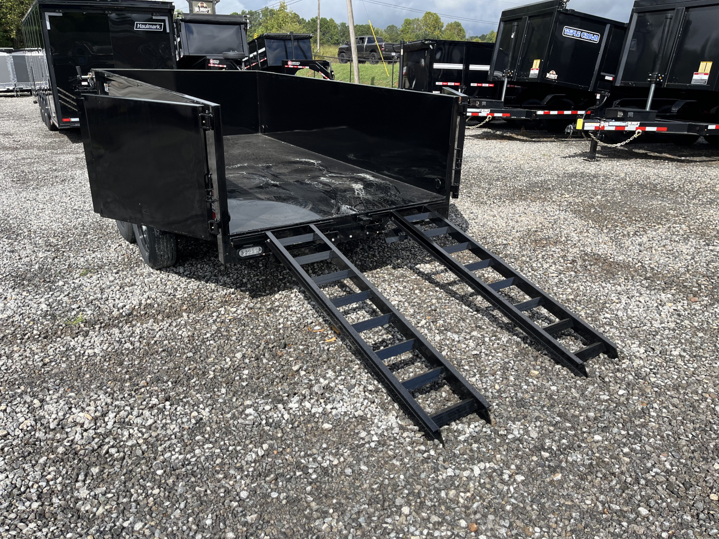 New 2026 U-Dump 6X12 With 31" Sodes, Pro-Lite Low-Profile Dump Trailer, 10K GVWR, Tarp & Roller, Slide-Out Ramps