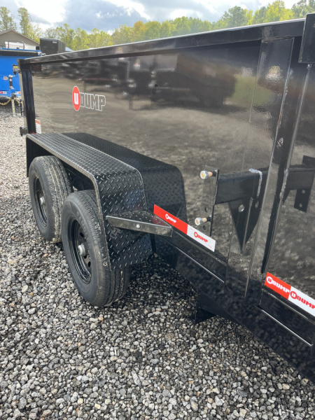 New 2026 U-Dump 6X12 With 31" Sodes, Pro-Lite Low-Profile Dump Trailer, 10K GVWR, Tarp & Roller, Slide-Out Ramps