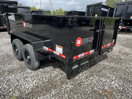 New 2026 U-Dump 6X12 With 31" Sodes, Pro-Lite Low-Profile Dump Trailer, 10K GVWR, Tarp & Roller, Slide-Out Ramps