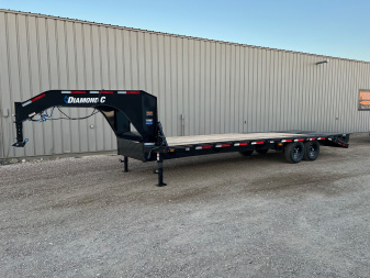 New 2026 Diamond C Trailers 25' FMAX207 Gooseneck Flatbed Trailer