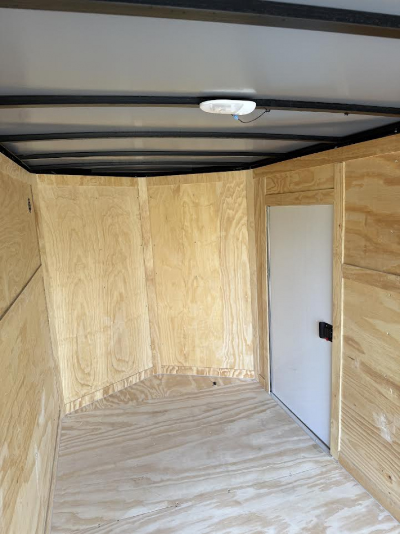 New 6x12 Single Axle Silver Enclosed Cargo Trailer | Titanium Cargo