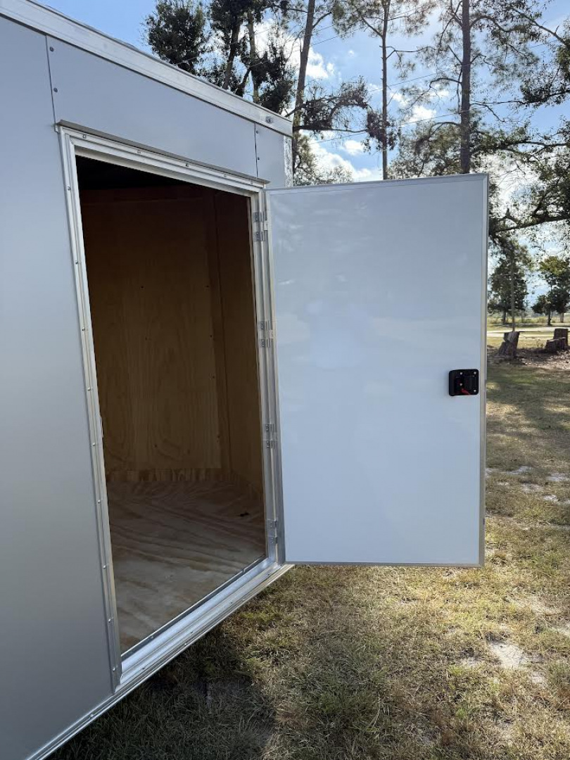 New 6x12 Single Axle Silver Enclosed Cargo Trailer | Titanium Cargo