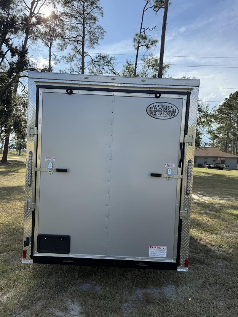 New 6x12 Single Axle Silver Enclosed Cargo Trailer | Titanium Cargo