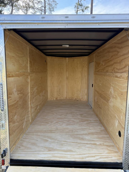 New 6x12 Single Axle Silver Enclosed Cargo Trailer | Titanium Cargo