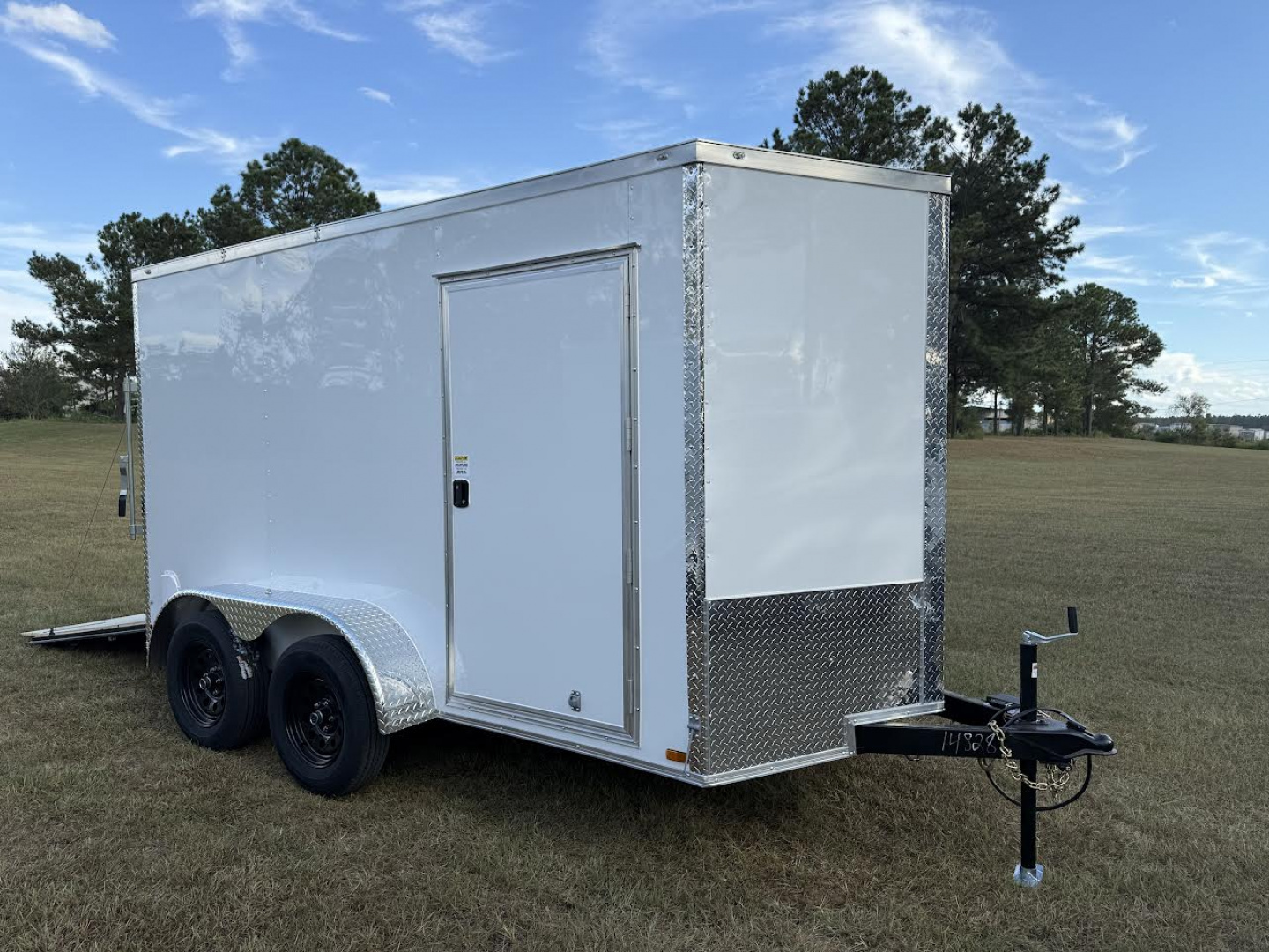 New 6x12 Tandem Axle White Enclosed Trailer | Titanium Cargo Trailer