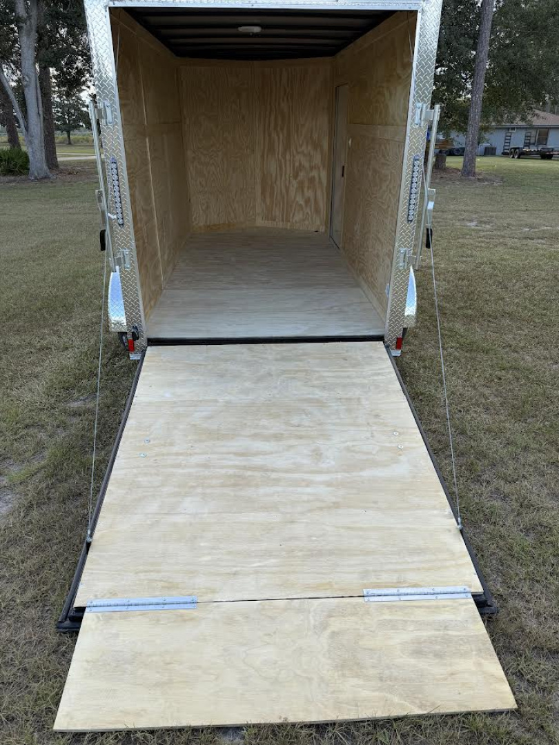 New 6x12 Tandem Axle White Enclosed Trailer | Titanium Cargo Trailer