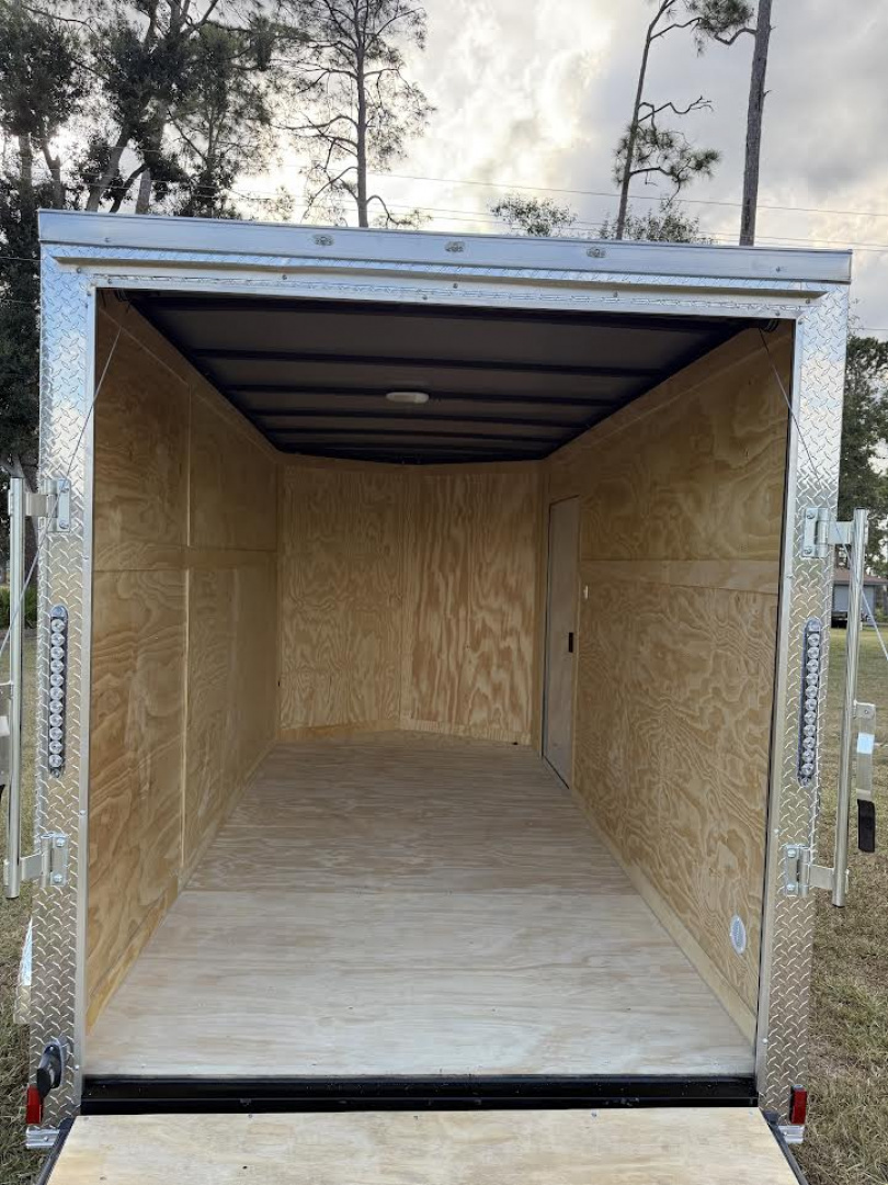 New 6x12 Tandem Axle White Enclosed Trailer | Titanium Cargo Trailer