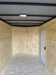 New 6x12 Tandem Axle White Enclosed Trailer | Titanium Cargo Trailer