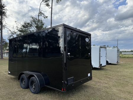 New Titanium Cargo 7x16 Tandem Axle Blackout Enclosed Trailer
