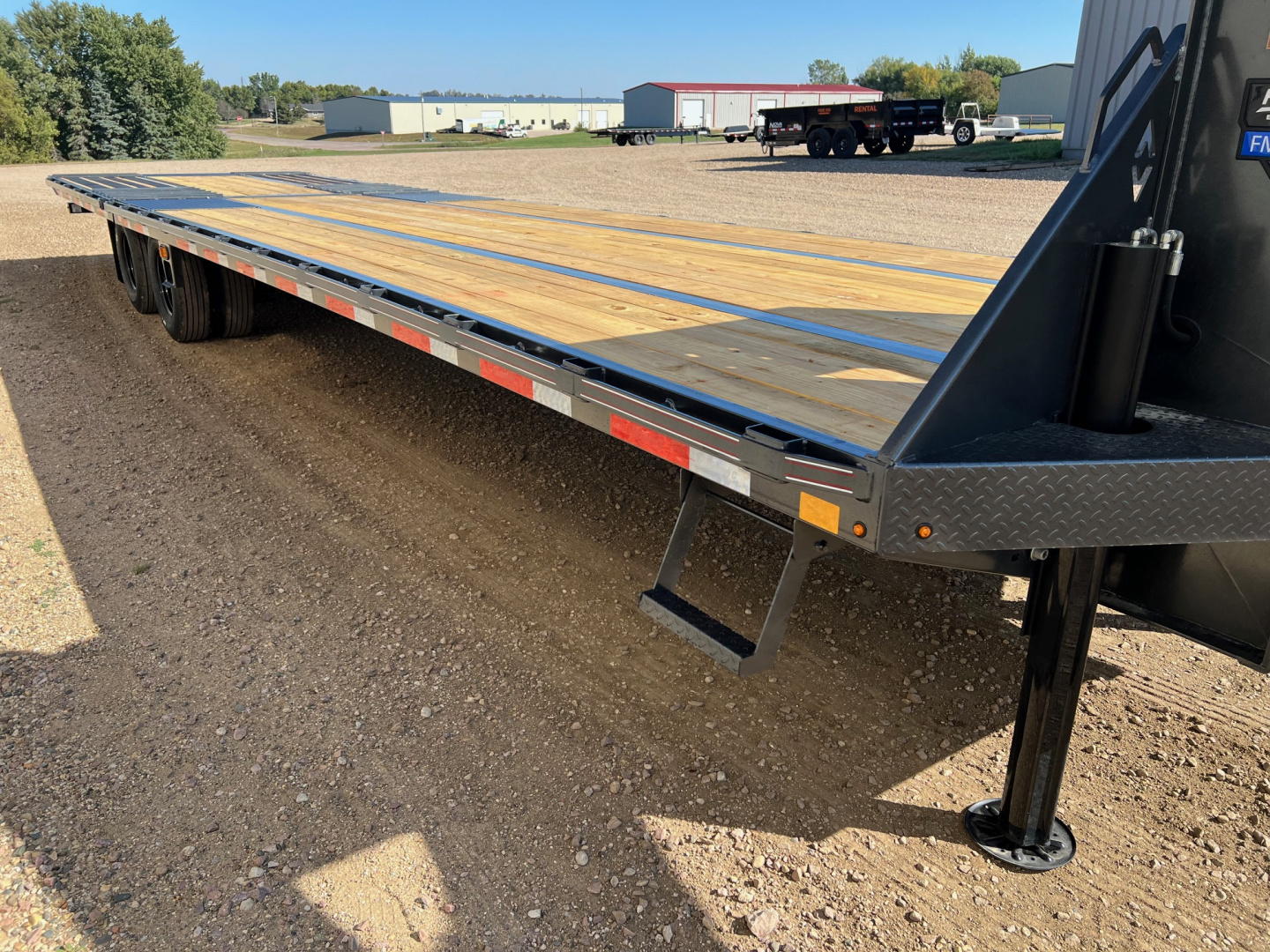 New 2026 Diamond C Trailers 35' FMAX212DT Gooseneck Hydraulic Tail Flatbed Trailer