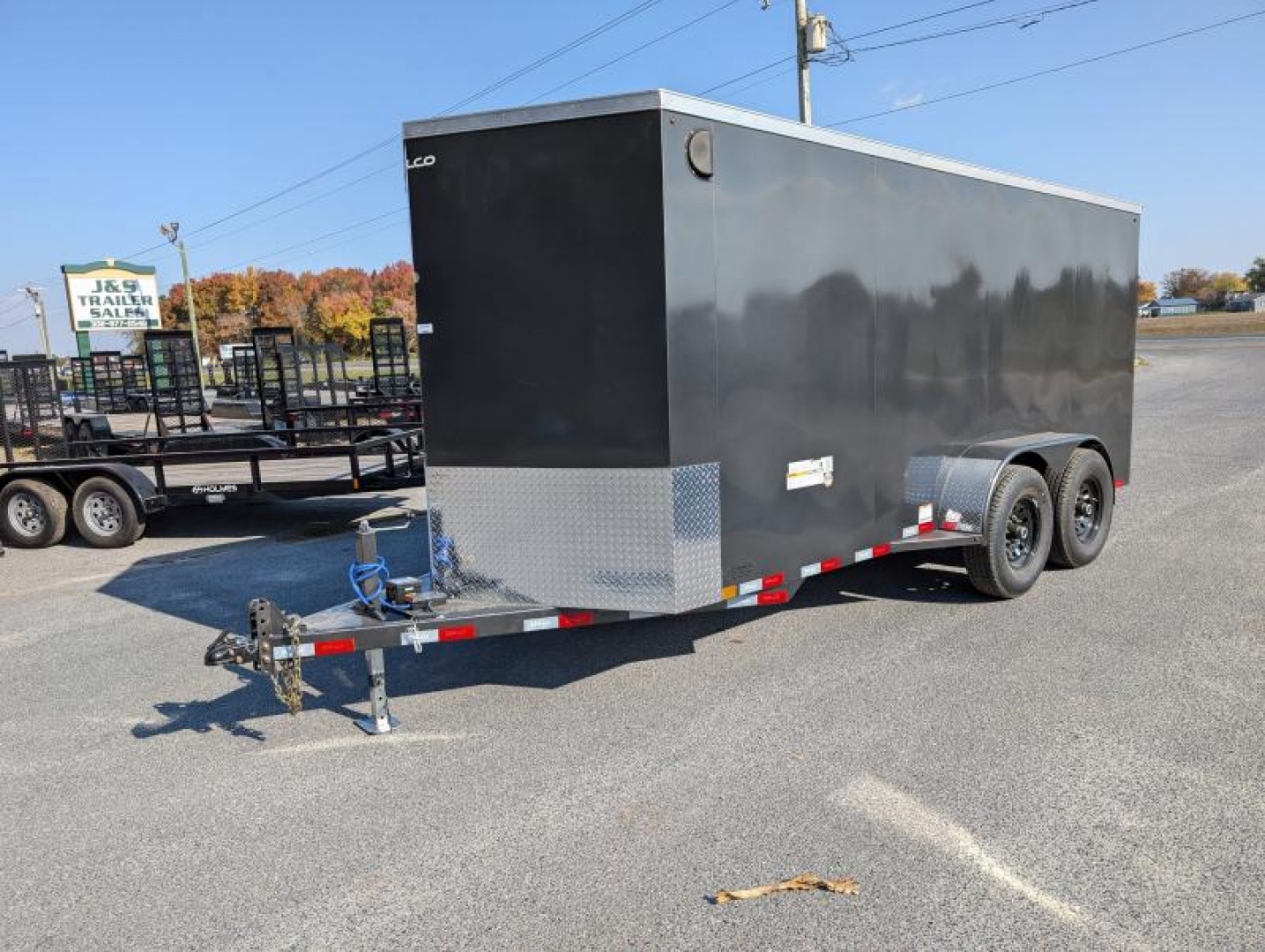 New 10995 2025 Delco Trailers 6'8"X16'TA STEEL Cargo / Enclosed Trailer