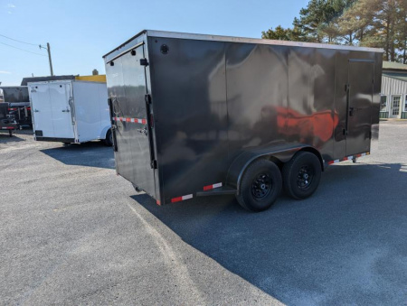 New 10995 2025 Delco Trailers 6'8"X16'TA STEEL Cargo / Enclosed Trailer