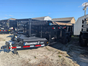 New $17,900.00 2024 Diamond C Trailers LPT 14' 208 TELE LP DUMP Dump Trailer