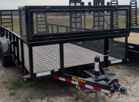 New 8000 2024 Big Tex Trailers 7X18 TA MESH HS 10K Landscape Trailer