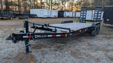 New 23099 7495 2025 Delco Trailers 20' FENDERED 14K Equipment Trailer