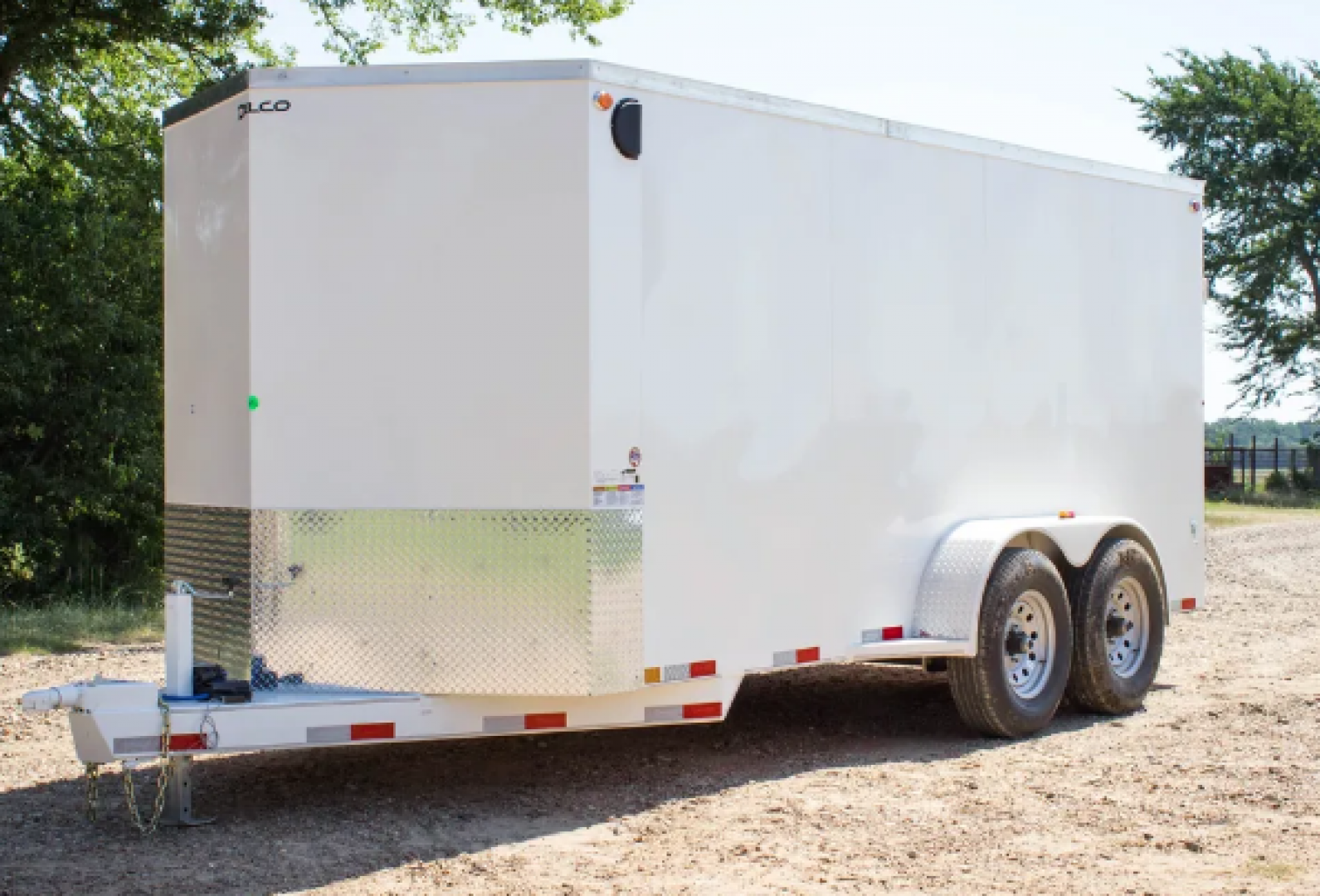 New $10,995.00 2025 Delco Trailers 6'8"X 16' ENCLOSED V RAMP 14K Cargo / Enclosed Trailer