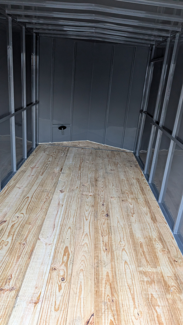 New 23104 10895 2025 Delco Trailers 6'8"X 14' ENCLOSED V RAMP 14K Cargo / Enclosed Trailer