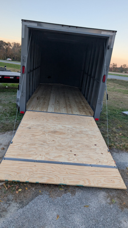 New 23104 10895 2025 Delco Trailers 6'8"X 14' ENCLOSED V RAMP 14K Cargo / Enclosed Trailer