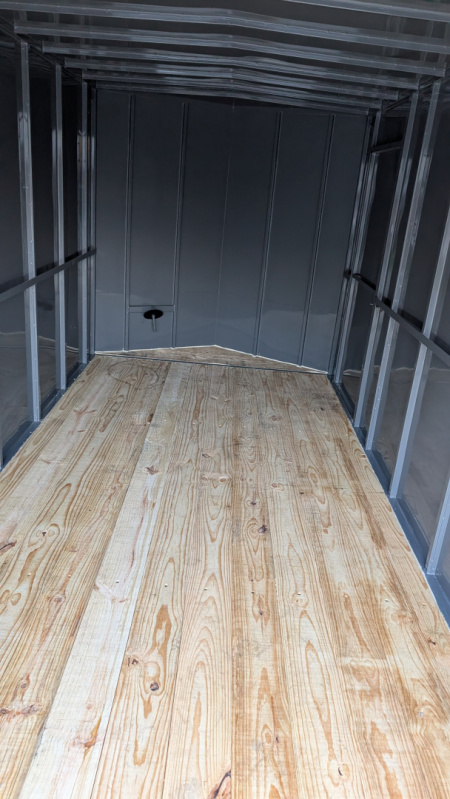 New 23104 10895 2025 Delco Trailers 6'8"X 14' ENCLOSED V RAMP 14K Cargo / Enclosed Trailer