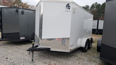 New 2025 Spartan Cargo 23014 7X12 TA V NOSE RAMP 7K Cargo / Enclosed Trailer