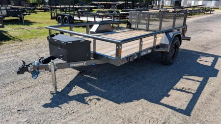 New 2025 Diamond C Trailers PSA 77X10 MET GRAY Utility Trailer