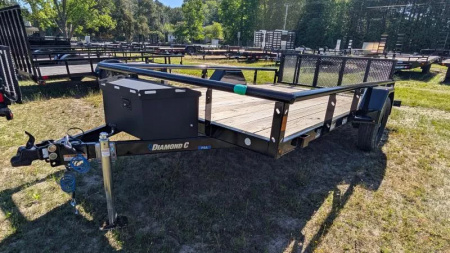 New 2025 Diamond C Trailers psa 83x12 blk Utility Trailer