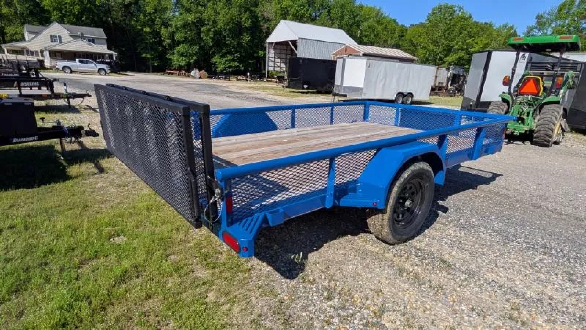 New 2025 Diamond C Trailers PSA 83X12 MESH BLUE Utility Trailer
