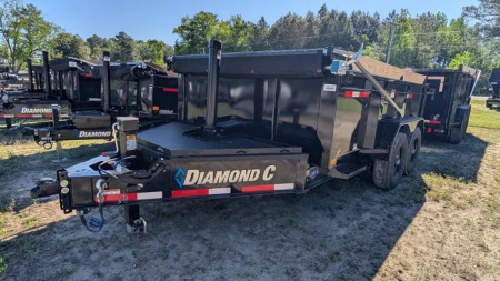New $14,500.00 2025 Diamond C Trailers LPT 12' 32   Dump Trailer
