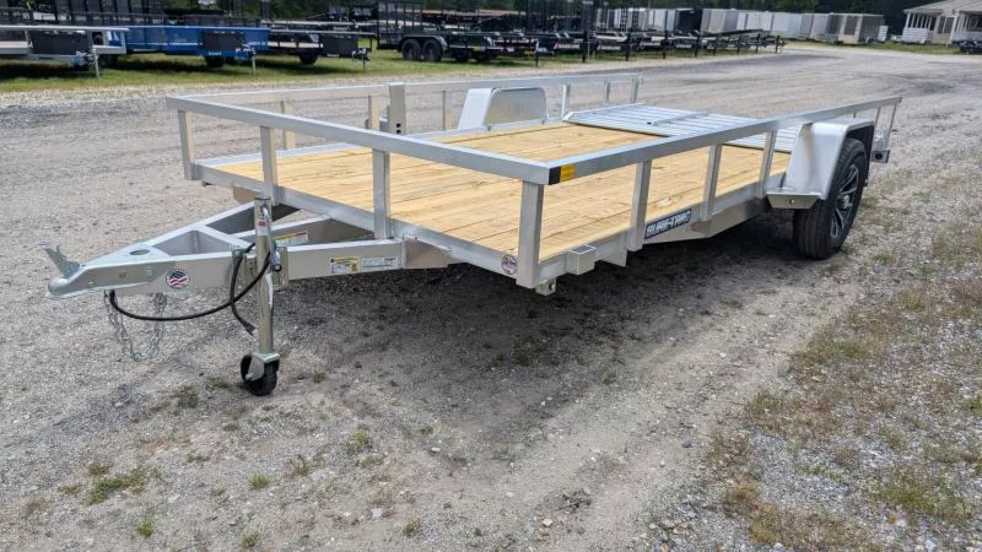 New 2025 Novae Corp 7x14 alum wood sa Utility Trailer