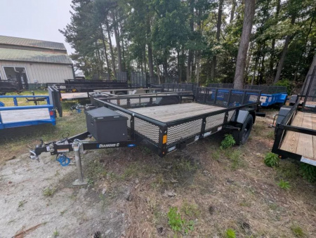 New 2025 Diamond C Trailers 23163 blk 83x12 Utility Trailer