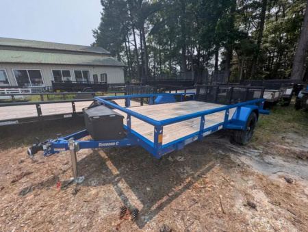 New 2025 Diamond C Trailers 23167 blue 83X12 Utility Trailer