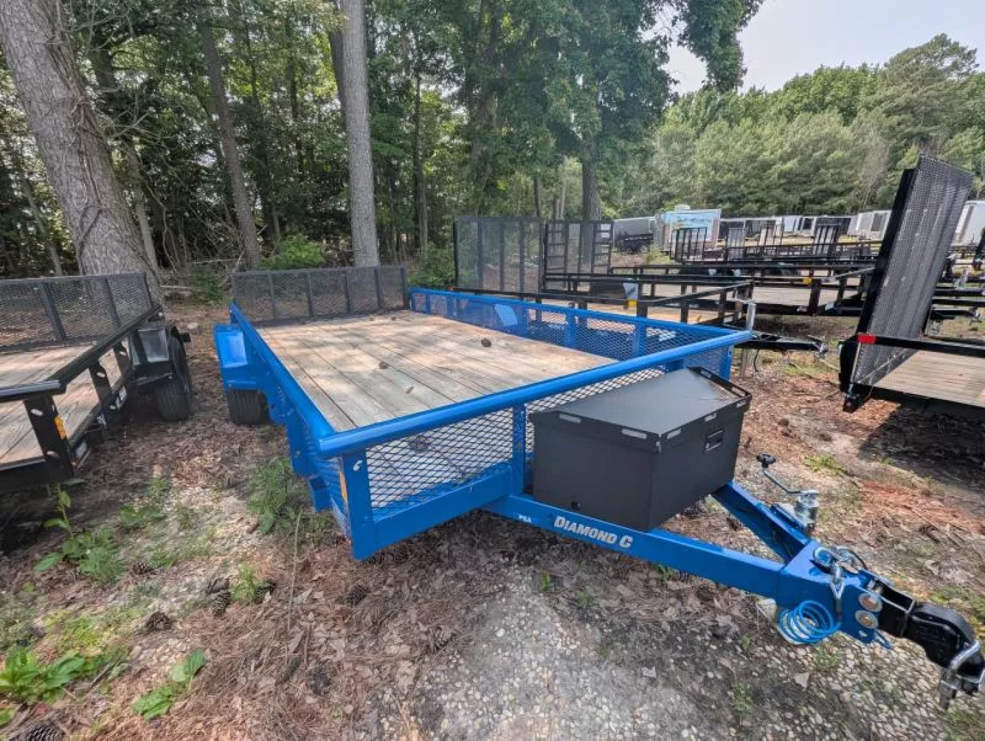 New 2025 Diamond C Trailers 23157 blue 83X14 Utility Trailer