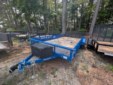 New 2025 Diamond C Trailers 23157 blue 83X14 Utility Trailer