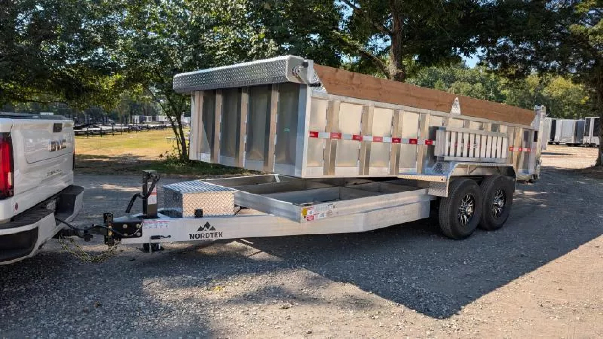 New 2026 Nordtek Trailers 82x16 Alum Dump 14k 3'sides  Dump Trailer