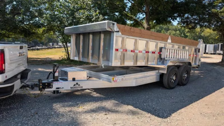 New 2026 Nordtek Trailers 82x16 Alum Dump 14k 3'sides  Dump Trailer