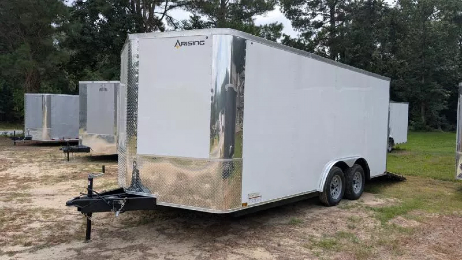 New 2025 Arising 8.5 x16 white 7k Cargo / Enclosed Trailer23681