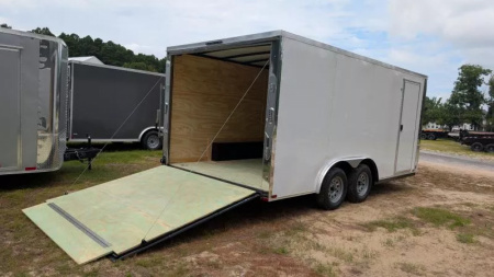 New 2025 Arising 8.5 x16 white 7k Cargo / Enclosed Trailer23681