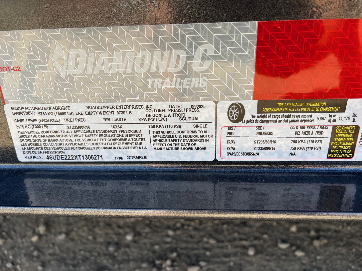 New 2026 Diamond C Trailers 22' LPX207 Equipment Trailer